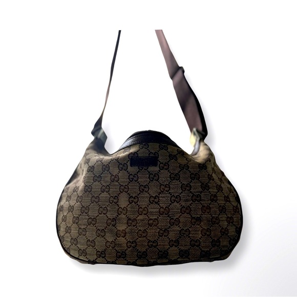 Gucci Handbags - Gucci Brown Monogram Crossbody bag 14x8 Authentic